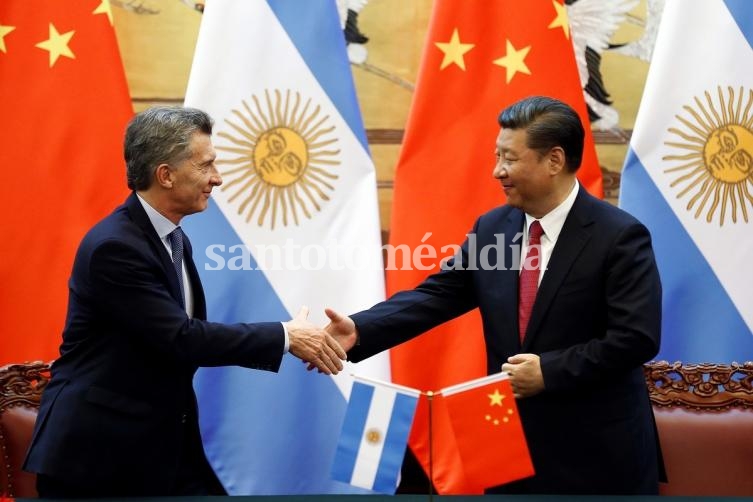 Los presidentes de Argentina, Mauricio Macri y China, Xi Jinping, en mayo de 2017. (Foto: clarin.com)