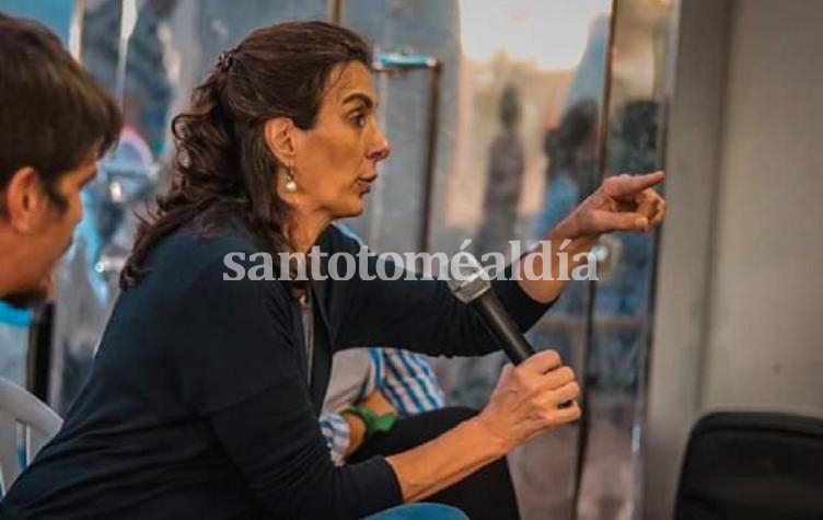 María Eugenia Bielsa visitó Santa Fe. (Foto: Gentileza El Ciebo)