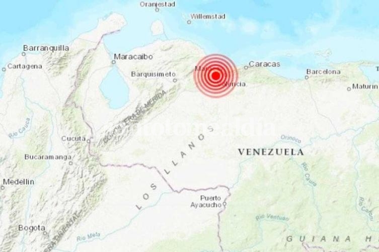 Fuerte temblor en Venezuela por un sismo