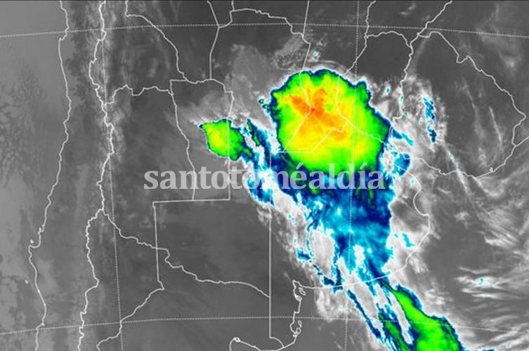 Imagen del radar que anticipa fuertes tormentas en la zona. 