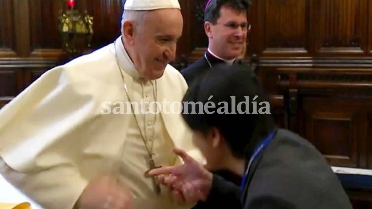 El Papa Francisco en Loreto, Italia. 25 de marzo de 2019.  (AP)