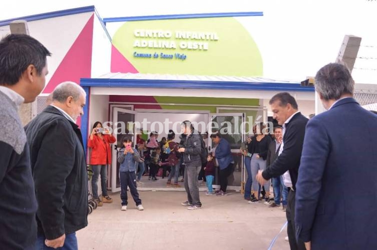 Se realizó la inauguración oficial del Centro de Cuidado Infantil en barrio Adelina Oeste. 
