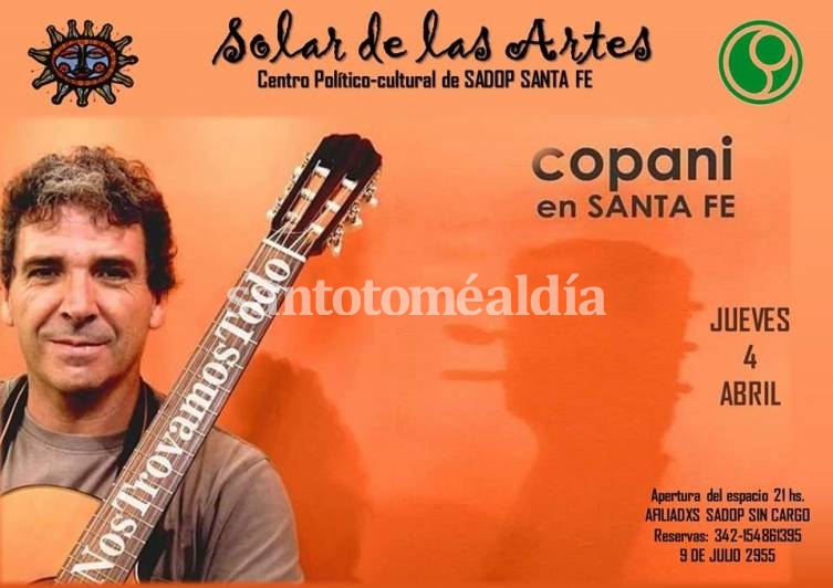 Ignacio Copani se presenta en Santa Fe 