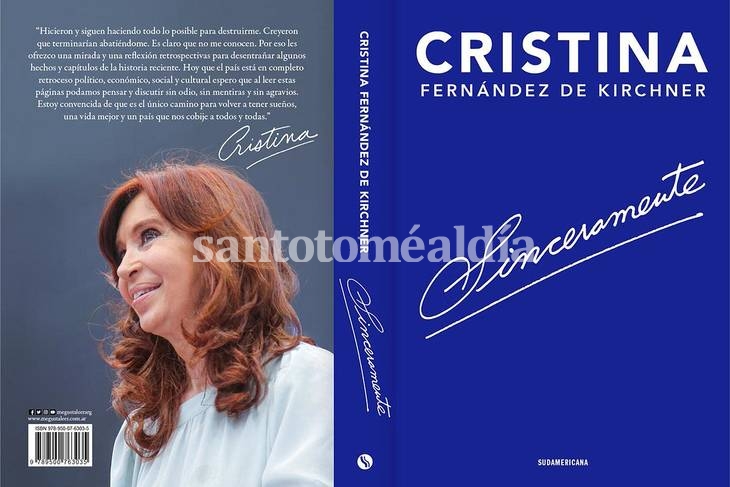 Cristina lanza un libro de reflexión política y afirma que 