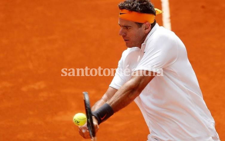 Del Potro ganó en su debut en el ATP de Roma.