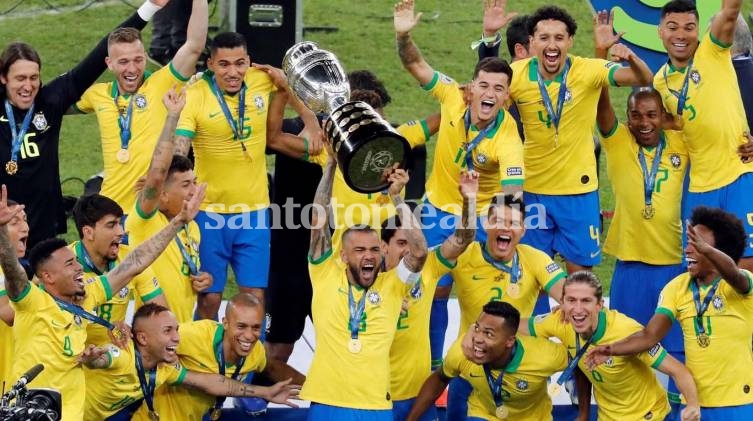 Brasil ganó su novena Copa América. (EFE)