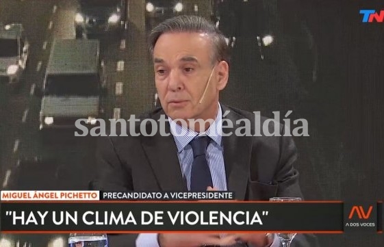 Miguel Ángel Pichetto, durante una entrevista en TN. (Captura de TV)