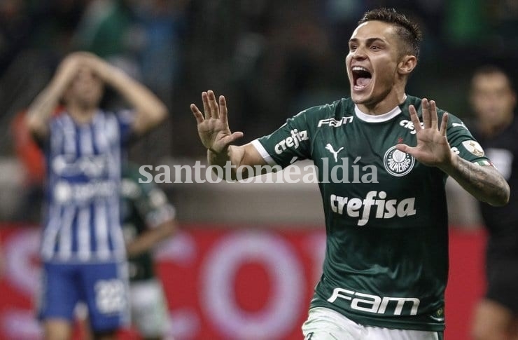 Palmeiras festejó ante Godoy Cruz y pasó a Cuartos de Final. (Foto: TyC Sports)
