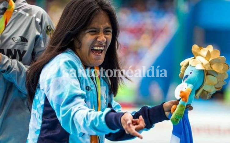 Yanina Martínez se colgó la presea dorada den los 200 metros de los Juegos Parapanamericanos. (Foto: Vía Rosario)