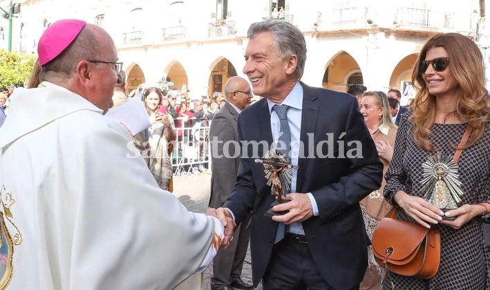 El presidente de la Nación, Mauricio Macri, participó este domingo en Salta de la misa de la Fiesta del Señor y la Virgen del Milagro.  (Foto: Infobae)