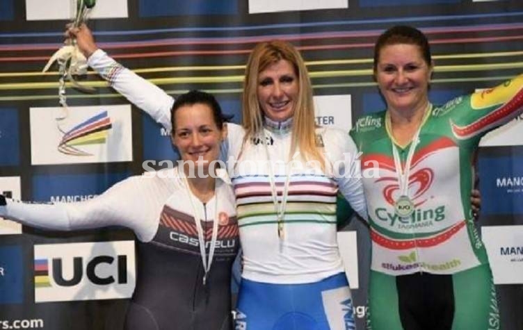 Adriana Perino había logrado la medalla de oro en Mánchester. (Foto:  Ciclismo XXI)
