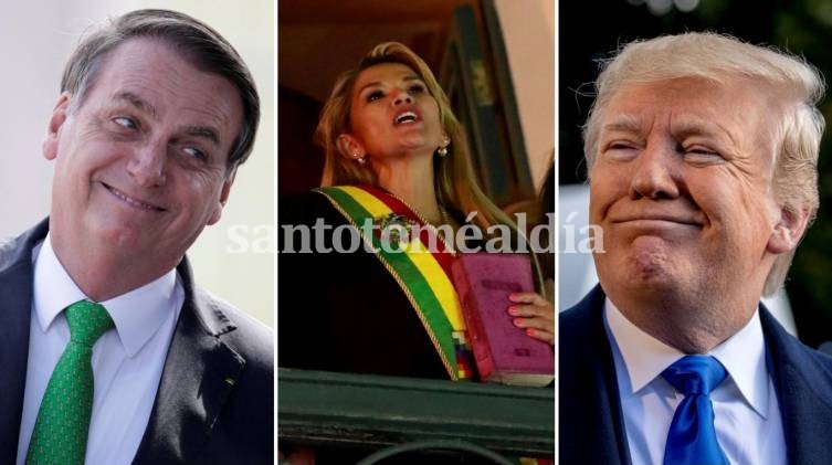 Donald Trump y Jair Bolsonaro reconocieron a Jeanine Añez como presidenta interina de Bolivia