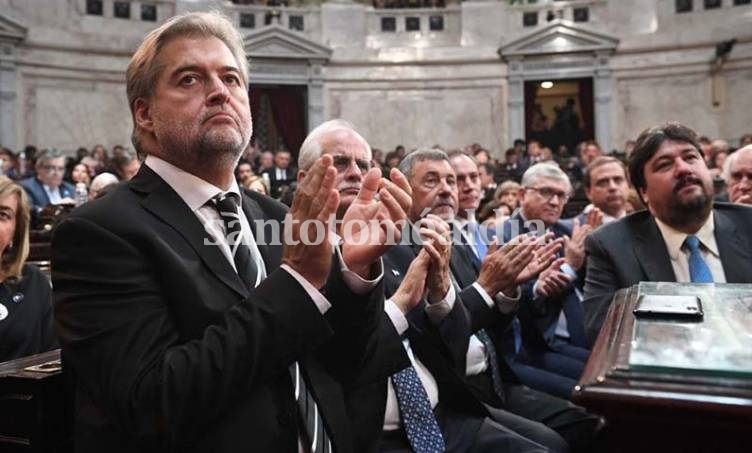 Roberto Mirabella, durante el acto de asunción del presidente Fernández. (Foto: Gentileza)