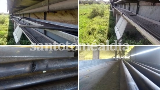Nuevamente vandalizaron cables de media tensión en el puente Carretero