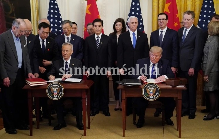 EE.UU. y China firmaron la 'fase uno' de su nuevo acuerdo comercial