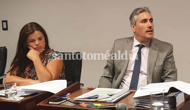 Natalia Angulo y Guillermo Rey Leyes, durante la última sesión de 2019. (Foto: Santotomealdia)