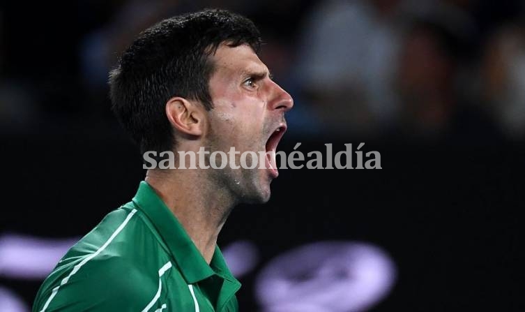 Djokovic festeja, está en una nueva final. (Foto: AO)