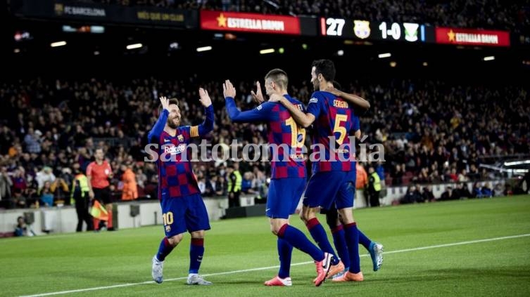 Dos goles y un nuevo récord de Messi en la goleada del Barcelona al Leganés