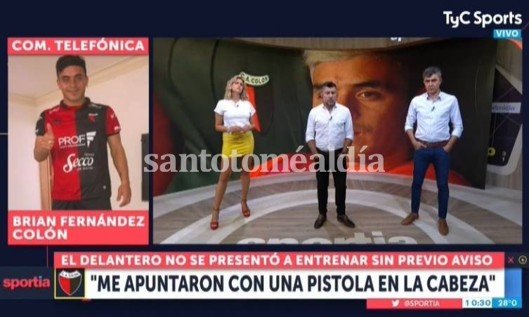Brian Fernández habló en TyC Sports. (Captura de TV)