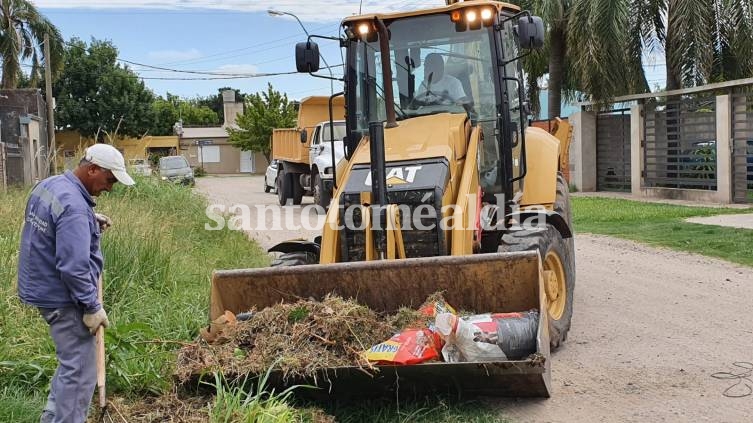 El Municipio dispuso un operativo especial de limpieza en barrio San Martín.