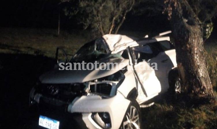 El incidente fue protagonizado por una camioneta Toyota SW4. (Foto: Santa Fe Emergencias)