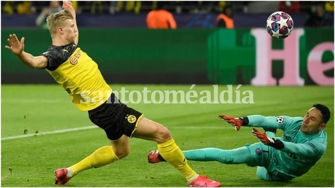 El imparable Haaland le dio ventaja a Borussia Dortmund sobre PSG