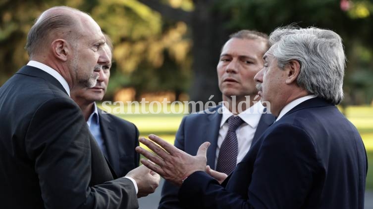 Perotti se reunió con Alberto Fernández  y funcionarios nacionales 