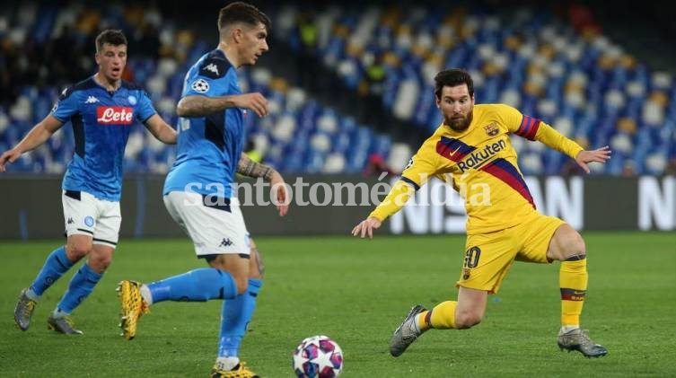 Barcelona empató 1-1 ante Napoli en el San Paolo