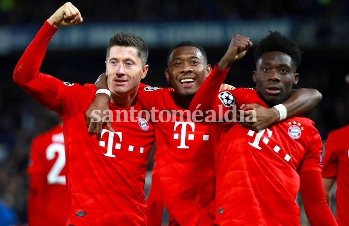 El Bayern Munich goleó 3-0 al Chelsea en Londres por los octavos de la Champions League