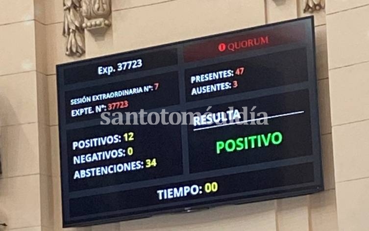 Finalmente, Diputados sancionó la Ley de Necesidad Pública que pedía Perotti 