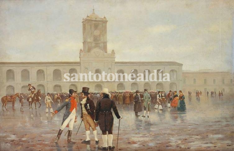 La Revolución de Mayo, obra del pintor Francisco Fortuny.