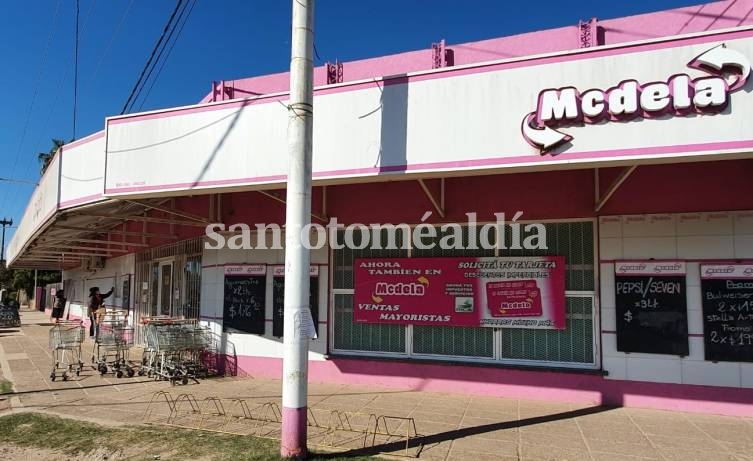 Supermercado Mcdela, ubicado en la curva Maurig, en el sur de la ciudad.