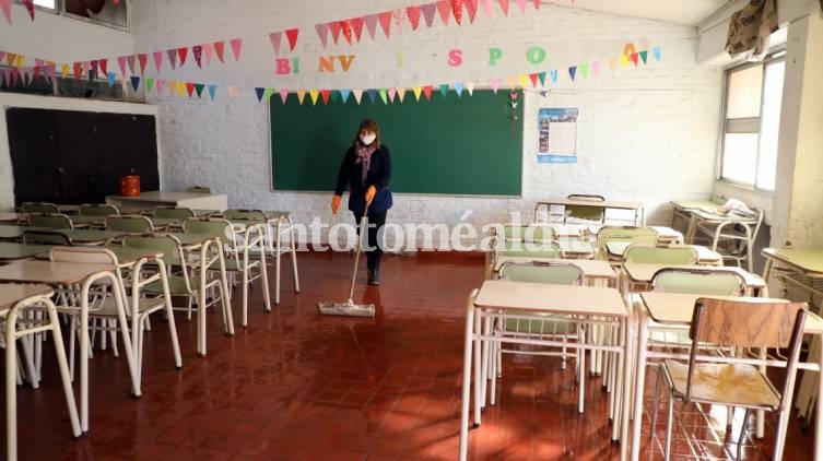 La provincia prepara las escuelas para la vuelta a clases