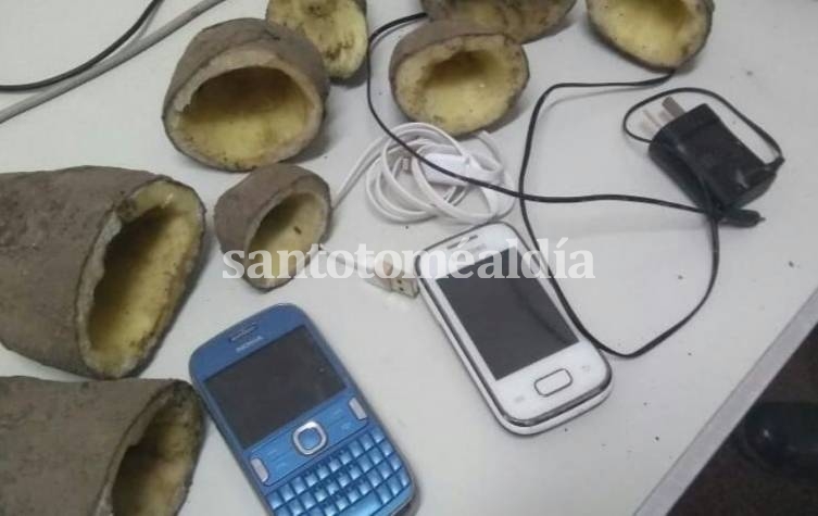 Insólito: intentaron ingresar celulares en el interior de papas al módulo de detención de la Comisaría 12