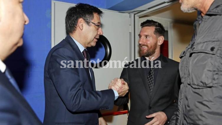 Bartomeu y Messi, en otros tiempos. (Foto: Mundo Deportivo)