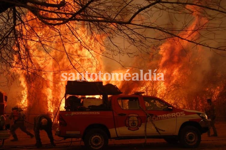 El norte de Córdoba es una de las zonas más golpeadas por el fuego. (Foto: Bomberos de Córdoba)