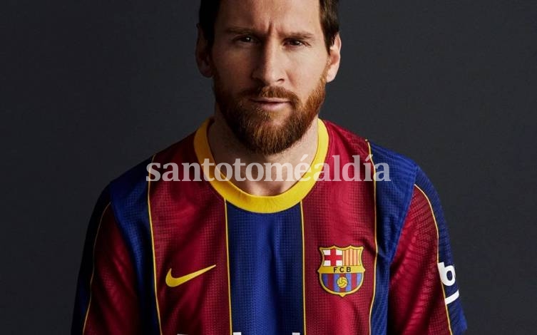 En julio, Lionel Messi apareció en la presentación de la camiseta Nike de Barcelona. 