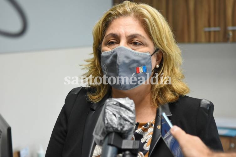Sonia Martorano, ministra de salud de la Provincia.