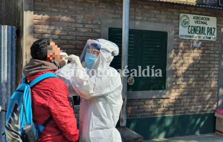Este jueves comenzaron a realizarse hisopados en la sede de la Vecinal General Paz, en nuestra ciudad.
