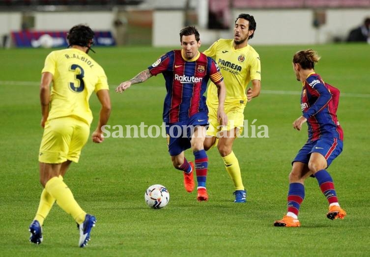 En el debut de Koeman, Barcelona goleó al Villarreal con un tanto de Messi