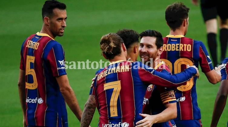 Con Messi como titular, el Barcelona enfrenta al Celta de Vigo.