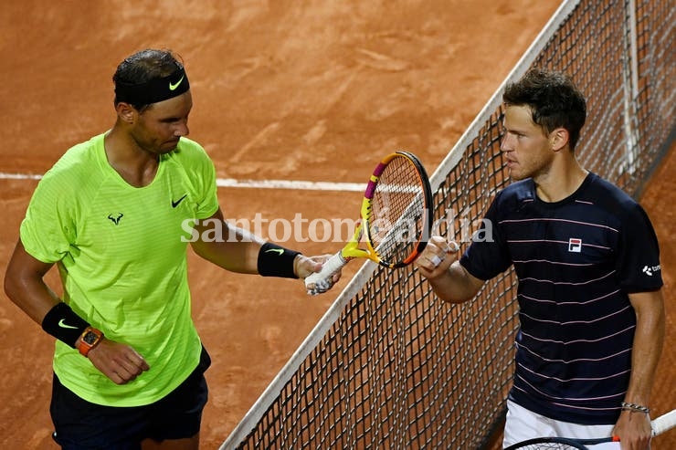 Rafael Nadal y Diego Schwartzman se enfrentaron hace un par de semanas en Roma.