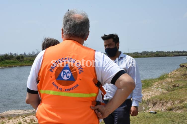 Alvizo recorrió la zona costera y de islas junto al Secretario de Protección Civil de la provincia