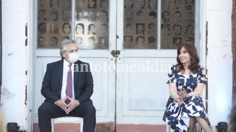 A un año de la asunción, Alberto y Cristina compartieron un acto en la ex ESMA