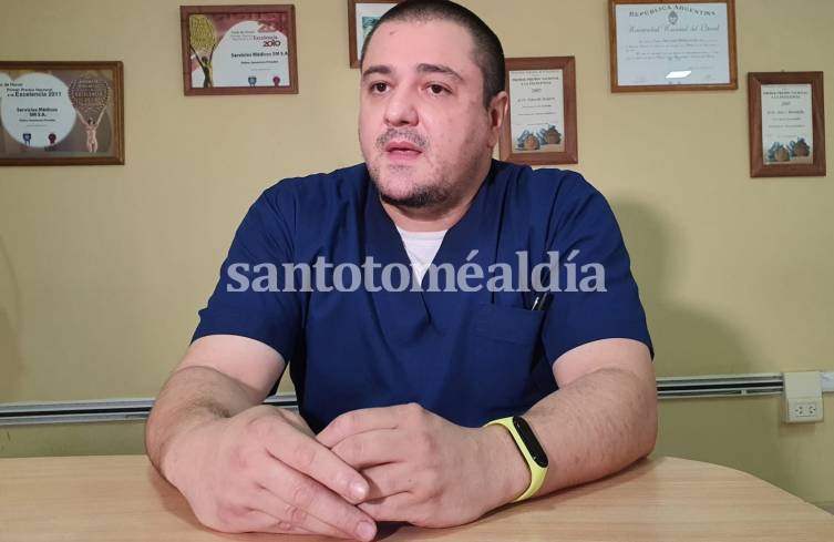 Carlos Zuchella, jefe de Clínica Médica y UTI del Sanatorio SM. 