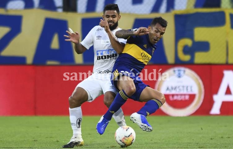 Boca y Santos no se sacaron ventajas en la semifinal de ida. (Foto: Conmebol)