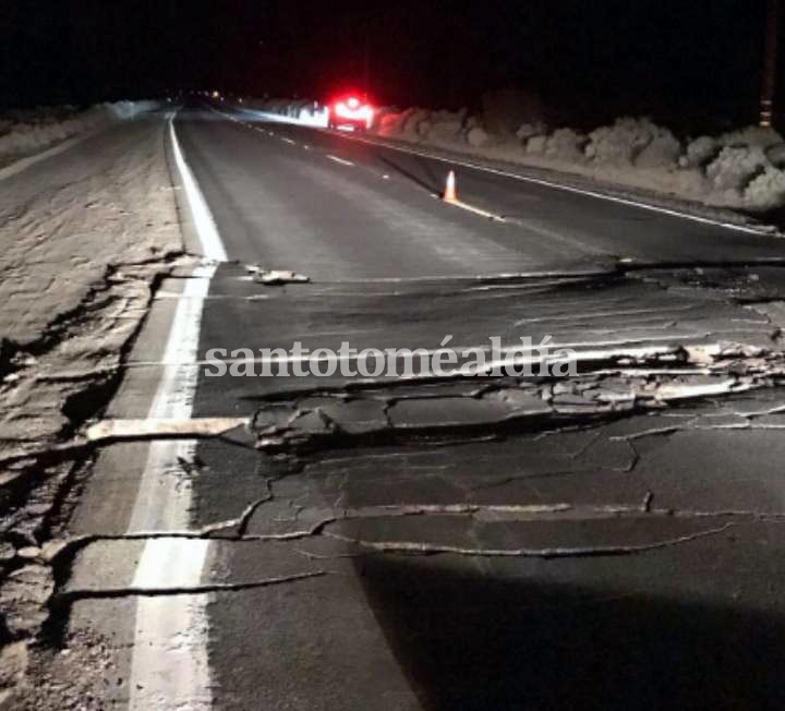 Fuerte sismo en Villa Media Agua, San Juan, fue percibido en varias provincias. (Foto: Télam)