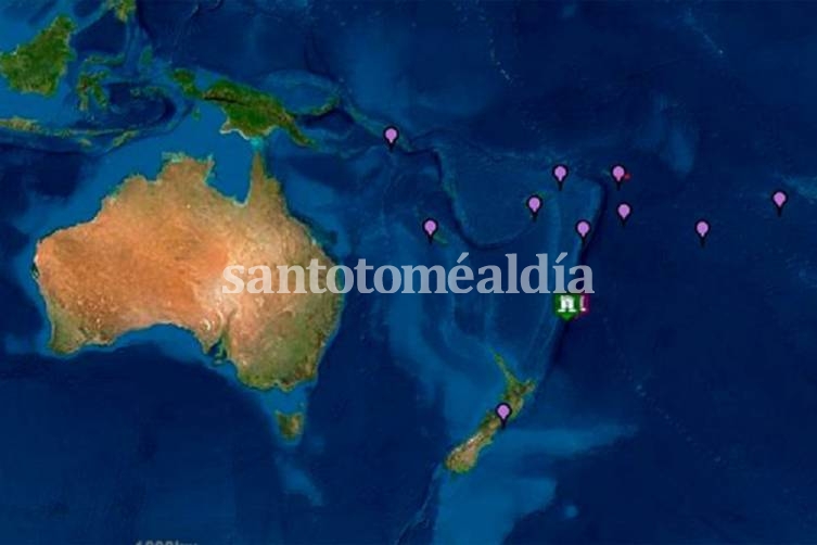 Alerta de tsunami por un sismo de magnitud 8,1 al norte de Nueva Zelanda