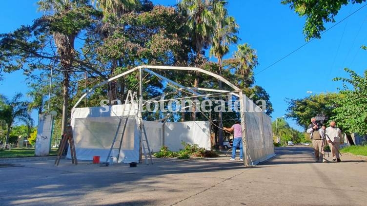Municipio y Provincia montan un centro de vacunación COVID en el camping municipal