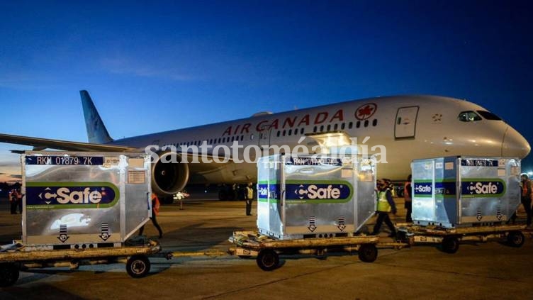 El vuelo AC7326 de Air Canada, procedente de Toronto, aterrizó en el aeropuerto internacional de Ezeiza a las 6.45.